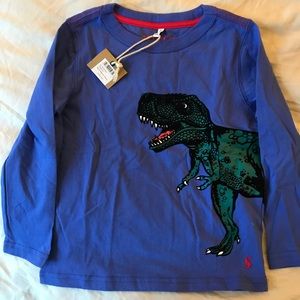 *NEW* Joules blue dinosaur shirt, 4Y, 104 cm